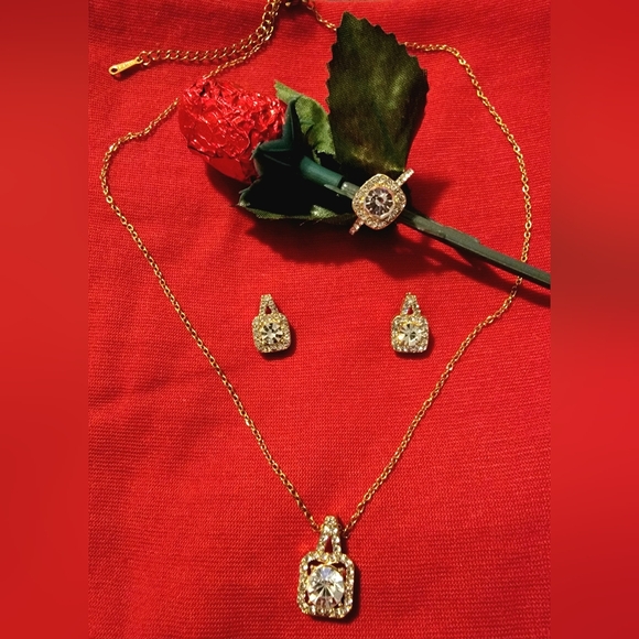 CZ Costume Jewelry Set - Picture 9 of 9